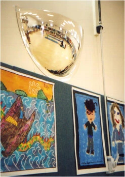 Convex 900mm Acrylic Half Dome Indoor Corridor Mirror