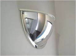 Convex 600mm Acrylic Half Dome Indoor Corridor Mirror With Dust Cap