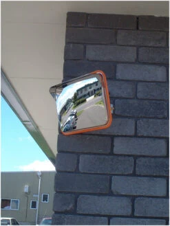 Convex 225 X 320mm Stainless Steel Deluxue Outdoor Traffic Mirror -Home Security Anti-Theft Supplies Store 104967