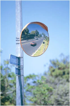 Convex 600mm Diameter - Stainless Steel Deluxue Outdoor Traffic Mirror