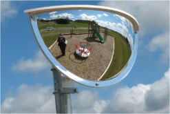 Convex 600mm Acrylic Half Dome Outdoor Traffic Mirror