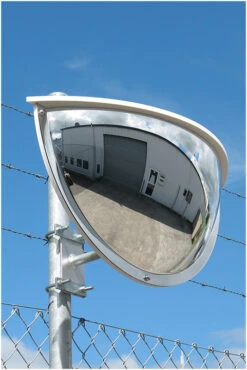Convex 900mm Acrylic Half Dome Outdoor Traffic Mirror