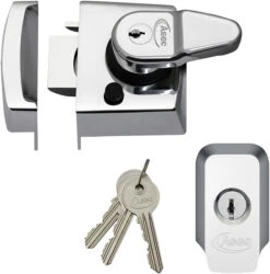 Asec Kite - Auto Deadlocking Night Latch (40mm, Brass) -Home Security Anti-Theft Supplies Store 105951