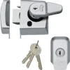 Asec Kite - Auto Deadlocking Night Latch (40mm, Satin Chrome) -Home Security Anti-Theft Supplies Store 105959