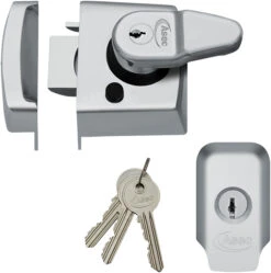 Asec Kite - Auto Deadlocking Night Latch (40mm, Satin Chrome)