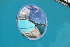 Convex 500mm Stainless Steel Outdoor Wall Dome Mirror - Anti Vandal