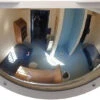 Convex 600mm Polycarbonate Half Dome Indoor Corridor Mirror - Anti-ligature