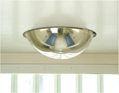 Convex 500mm Stainless Steel Ceiling Dome Mirror - Anti-ligature