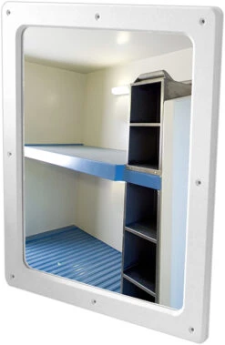 Stainless Steel 600 X 500mm Anti-ligature Vanity Mirror