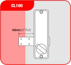 Codelocks CL100 Surface Deadbolt (Satin Chrome) -Home Security Anti-Theft Supplies Store 118820