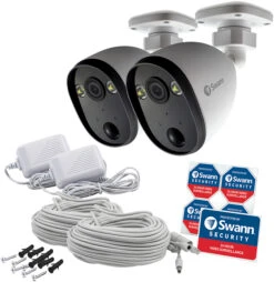Swann HD 1080p Wi-Fi Outdoor Spotlight Security Camera (Twin Pack)