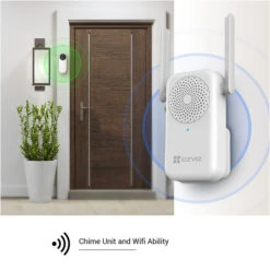EZVIZ DB2 White Battery Powered Video Doorbell - With Chime -Home Security Anti-Theft Supplies Store 141106