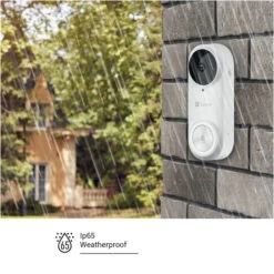 EZVIZ DB2 White Battery Powered Video Doorbell - With Chime -Home Security Anti-Theft Supplies Store 141110