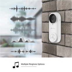 EZVIZ DB2 White Battery Powered Video Doorbell - With Chime -Home Security Anti-Theft Supplies Store 141112