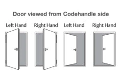 ASSA ABLOY 8812 Codehandle - Left Hand (Stainless Steel) -Home Security Anti-Theft Supplies Store 142760