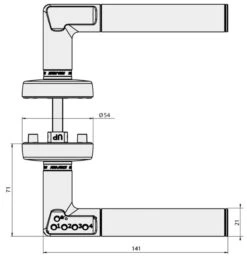 ASSA ABLOY 8812 Codehandle - Right Hand (Stainless Steel) -Home Security Anti-Theft Supplies Store 142769