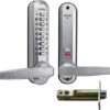 Lockey Super 8 Digital Lock (Satin Chrome) -Home Security Anti-Theft Supplies Store 142780