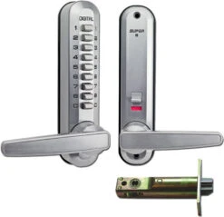Lockey Super 8 Digital Lock (Satin Chrome)