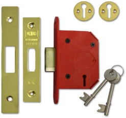 Union J2103 StrongBOLT - 3 Lever Deadlock (68mm) - Keyed Alike