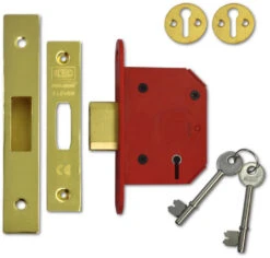 Union J2105 StrongBOLT - 5 Lever Deadlock (68mm) - Keyed Alike