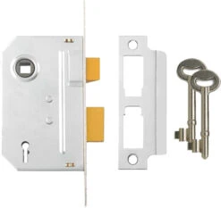 Yale PM246 - 2 Lever Sashlock (64mm, Chrome Plated)