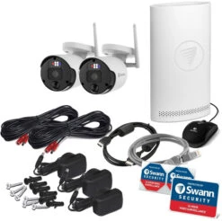 Swann SWNVK-800KH2 4 Channel Ultra HD 4K - 2 Wi-Fi Camera CCTV Kit -Home Security Anti-Theft Supplies Store 147960