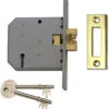 Union 2477 - 3 Lever Clawbolt Sliding Door Lock (77mm) - Keyed Alike -Home Security Anti-Theft Supplies Store 150559