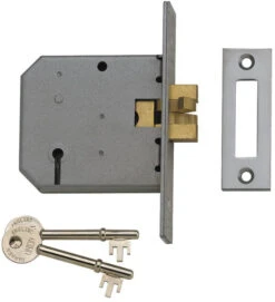 Union 2477 - 3 Lever Clawbolt Sliding Door Lock (77mm) - Keyed Alike -Home Security Anti-Theft Supplies Store 150561
