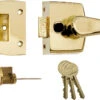 ERA 1430 - Standard Night Latch (40mm, Brass) -Home Security Anti-Theft Supplies Store 150926
