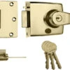 ERA 193 - Auto Deadlocking Night Latch (60mm, Brass) -Home Security Anti-Theft Supplies Store 151008