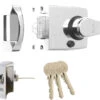 ERA 1730 - Auto Deadlocking Night Latch (60mm, Chrome) -Home Security Anti-Theft Supplies Store 151046