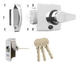 ERA 1730 - Auto Deadlocking Night Latch (60mm, Brass) -Home Security Anti-Theft Supplies Store 151104