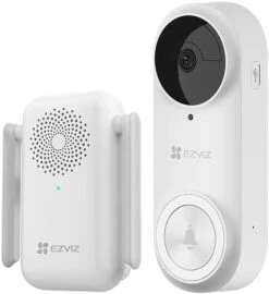 EZVIZ DB2 White Battery Powered Video Doorbell - With Chime