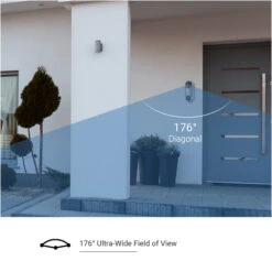 EZVIZ DB2 Grey Battery Powered Video Doorbell - With Chime -Home Security Anti-Theft Supplies Store 152084