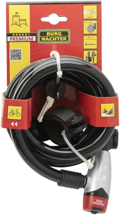 Burg Wachter 1650 Reflex Cable Bike Lock (1.8m) -Home Security Anti-Theft Supplies Store 153636