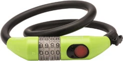 Burg Wachter 235 Green Illuminated Combination Bike Lock (0.8m) -Home Security Anti-Theft Supplies Store 153826