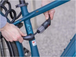 Burg Wachter 1235 Black Illuminated Combination Bike Lock (1.8m) -Home Security Anti-Theft Supplies Store 153862