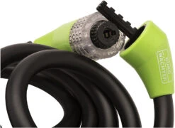 Burg Wachter 1235 Green Illuminated Combination Bike Lock (1.8m) -Home Security Anti-Theft Supplies Store 153874