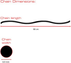 Burg Wachter 580 Chain Bike Lock (0.9m) -Home Security Anti-Theft Supplies Store 154140