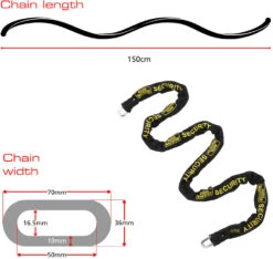 Burg Wachter Sold Secure Diamond Chain, U Lock & Anchor Security Kit (1.5m) -Home Security Anti-Theft Supplies Store 154287