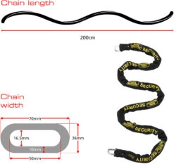 Burg Wachter Sold Secure Diamond Chain, U Lock & Anchor Security Kit (2.0m) -Home Security Anti-Theft Supplies Store 154311