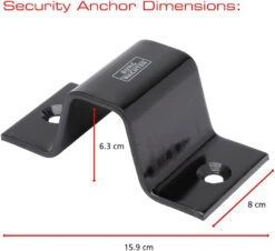 Burg Wachter Sold Secure Diamond Chain, U Lock & Anchor Security Kit (1.5m) -Home Security Anti-Theft Supplies Store 154346