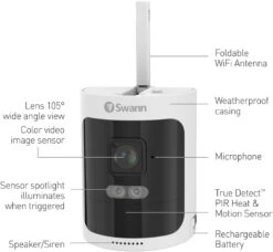 Swann AllSecure650 8 Channel 4 Megapixel - 4 Wire-Free Camera CCTV Kit -Home Security Anti-Theft Supplies Store 155445