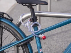 Burg Wachter 340 180 L Cable Bike Lock (1.8m) - Silver & Red -Home Security Anti-Theft Supplies Store 155634