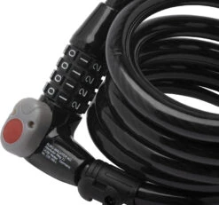 Burg Wachter 230 180 L Combination Bike Lock (1.8m) - Black -Home Security Anti-Theft Supplies Store 155722