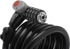 Burg Wachter 230 180 L Combination Bike Lock (1.8m) - Black -Home Security Anti-Theft Supplies Store 155724