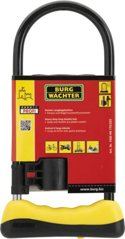 Burg Wachter 1500HB 170/255 D Lock - Yellow -Home Security Anti-Theft Supplies Store 156964
