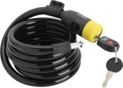 Burg Wachter 340 180 L Cable Bike Lock (1.8m) - Black & Yellow