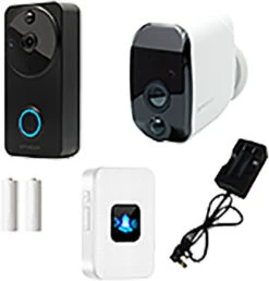 Amalock DB701 Video Doorbell & CAM200A Wireless Camera Kit -Home Security Anti-Theft Supplies Store 158955