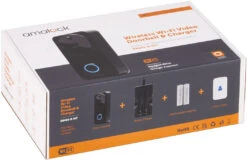 Amalock DB601 Smart Video Doorbell Kit & Chime - Black -Home Security Anti-Theft Supplies Store 158975
